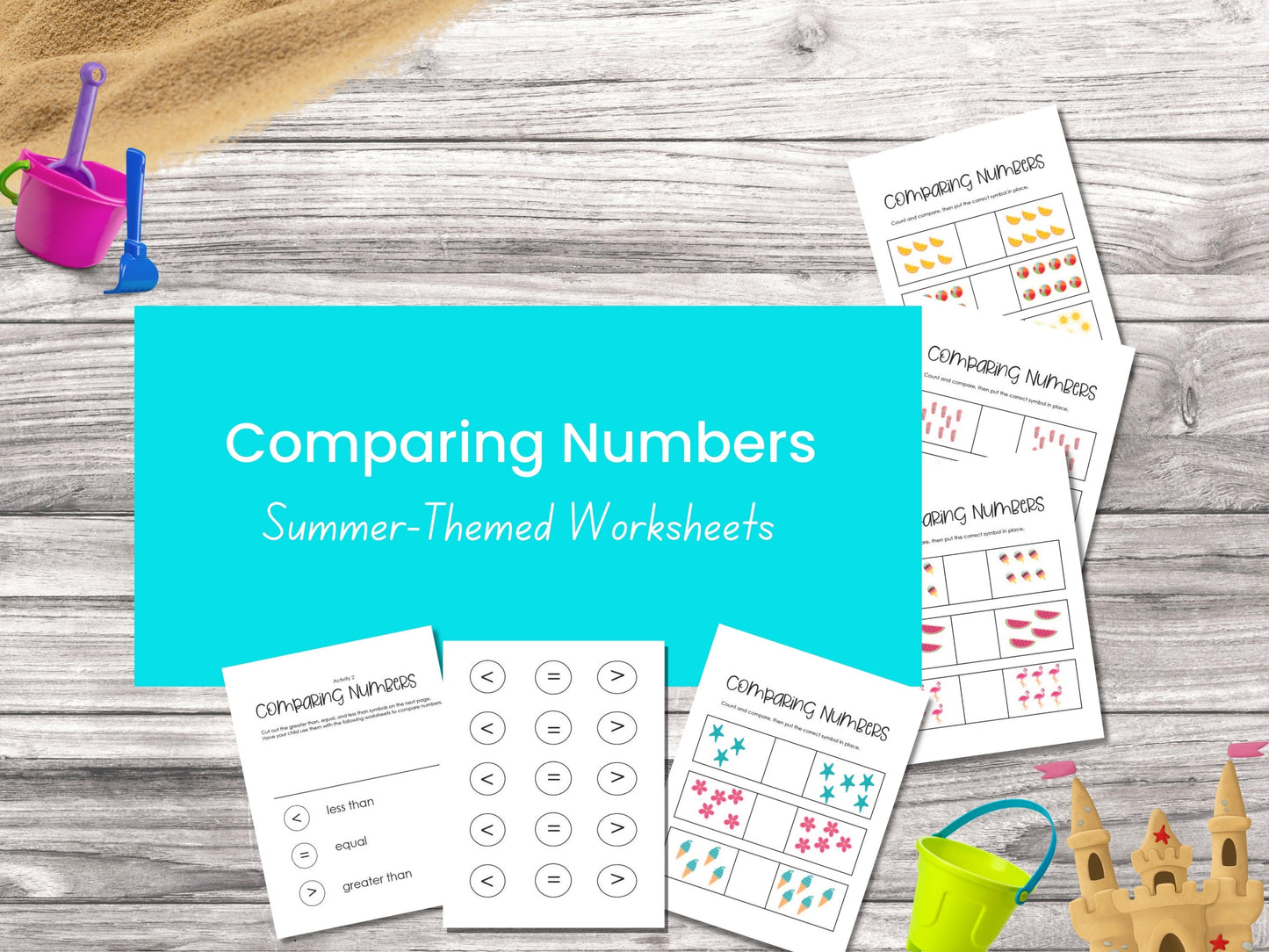 Comparing Numbers Kindergarten Math Worksheets