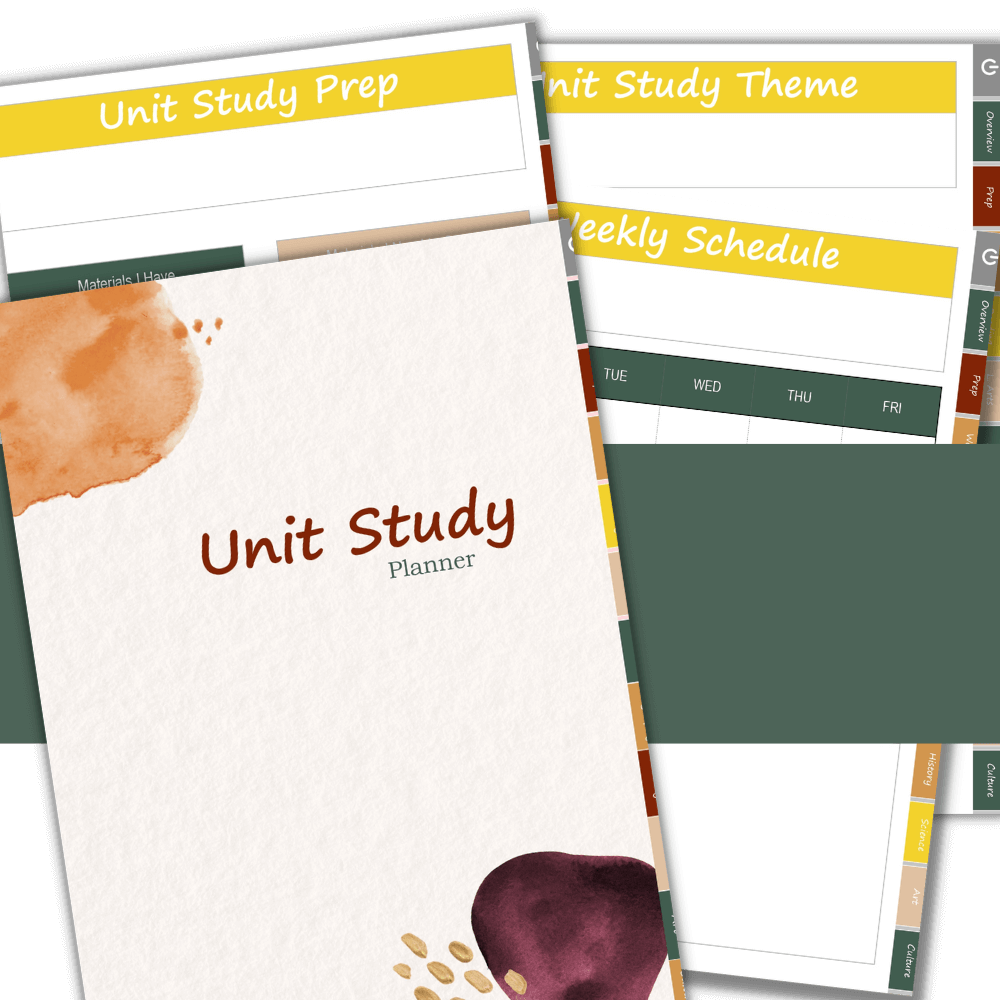 Autumn Toned Digital Unit Planner