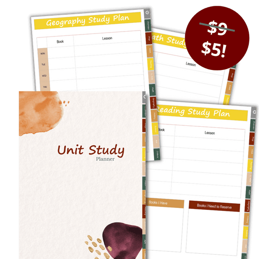 Autumn Toned Digital Unit Planner