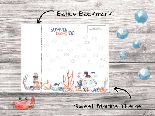 Marine-Themed Reading Log